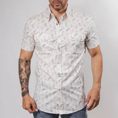 Camisa Rock&Roll MC Est Western Blanco 050