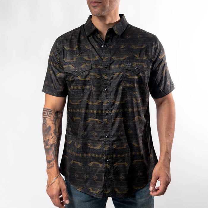 Camisa Platini Manga Corta Performance Aztec/Ocre 049