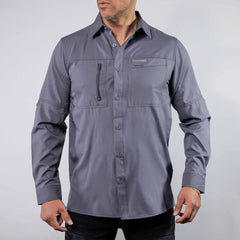 Camisa 5th Ranch Lisa Performance Gris 009