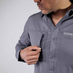 Camisa 5th Ranch Lisa Performance Gris 009