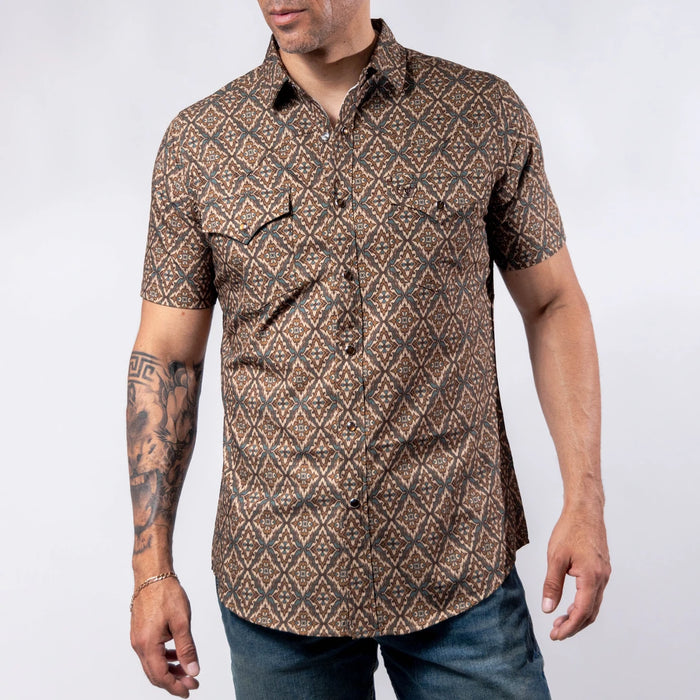Camisa Platini Manga Corta Performance Estampada 052
