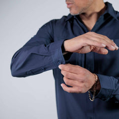 Camisa 5th Ranch Lisa Performance Azul 011