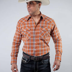 Camisa Wrangler Painted Cuadros Shedron/Blanco 260