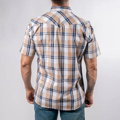 Camisa Bochi MC Cua Blanco/Kakhi 015