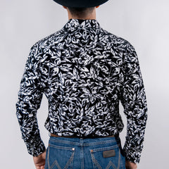 Camisa Wild Bull Est Flock Negro/Bco 080