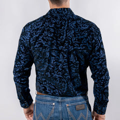 Camisa Wild Bull Est Flock Navy/Negro 081