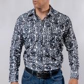 Camisa Wild Bull Est Flock Blanco 084