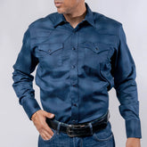 Camisa 1800 West Est Punt Azul/Cel 014
