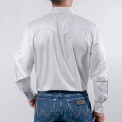 Camisa 1800 West Est Blanca/Negro 015