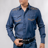 Camisa 1800 West Bord Mezclilla 018