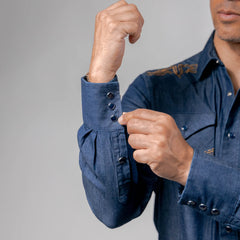 Camisa 1800 West Bord Mezclilla 018