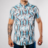 Camisa Rock&Roll MC Aztec Turq 009