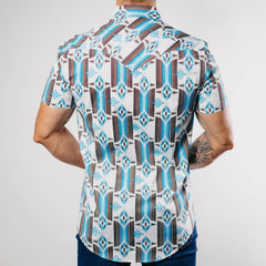 Camisa Rock&Roll MC Aztec Turq 009