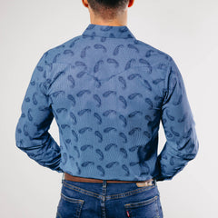 Camisa Hannover Est Azul Amibas 308