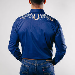 Camisa Hannover Bord Herrad Azul 310