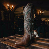 Bota Athiri Athala Cavalier Café H-Marie