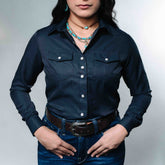 BLUSA DOBLE ERRE LISA MILAN AZUL