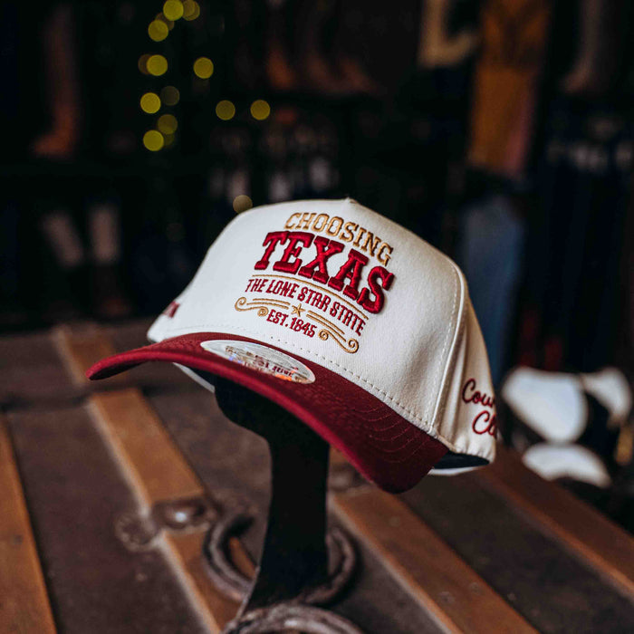 GORRA 5TH RANCH COUNTRY HUESO/VINO