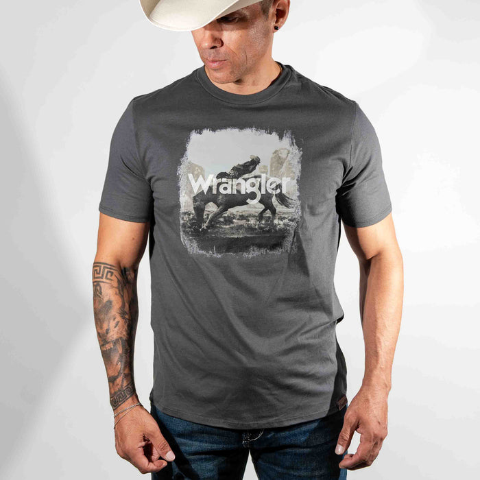 PLAYERA WRANGLER GRIS MONTA