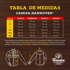 Camisa Hannover Bord Herrad Negra 212