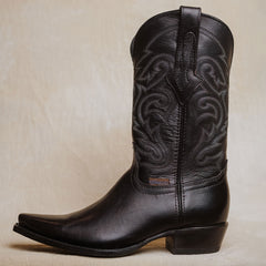 Bota Tejano Style Ramería Bora Negro Hombre 023