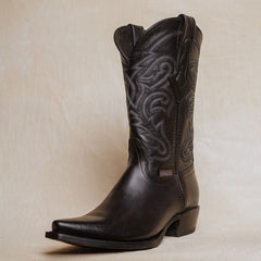 Bota Tejano Style Ramería Bora Negro Hombre 023
