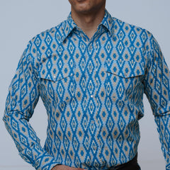 Camisa Wrangler Checotah Turquesa 187