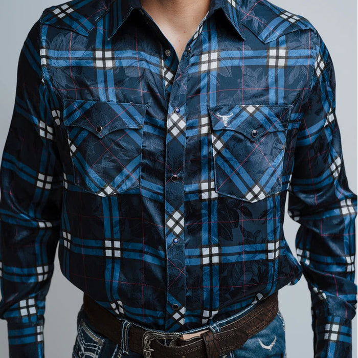 Camisa Cactus Cuadros Azul/Blanco Yakard 111