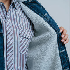 Chamarra LEE ST Aborregada Mezclilla 232