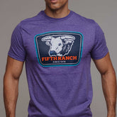 Playera 5th Ranch Morado Logo 007