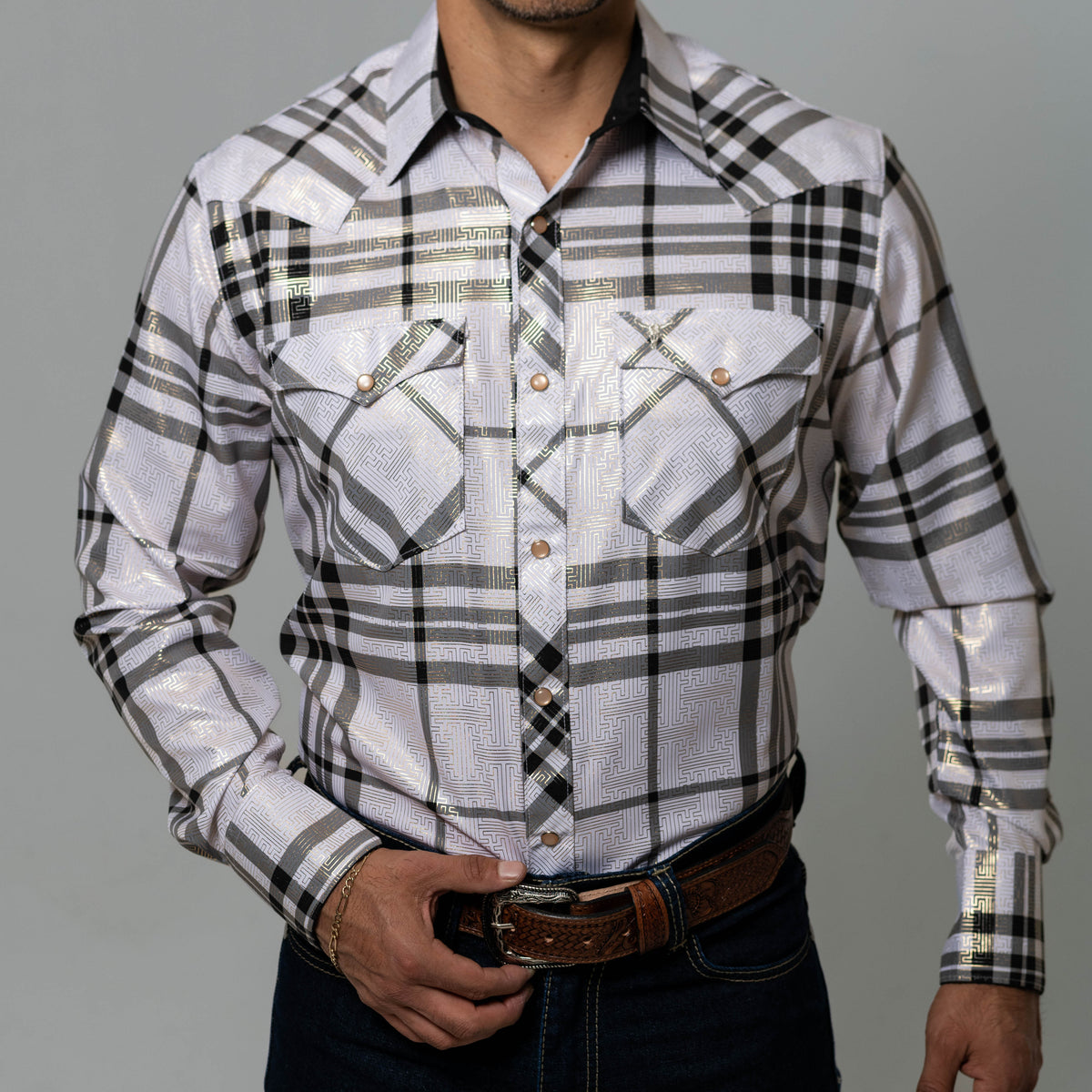 Camisa Wrangler Checotah Turquesa 136