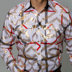 Camisa Cactus Cua Foil Blanco 078