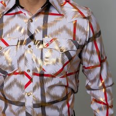 Camisa Cactus Cua Foil Blanco 078