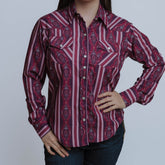 Blusa American West Est Checotah Rosa 008