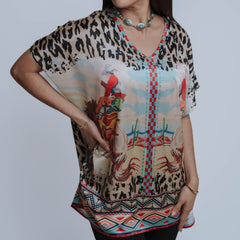 Kimono Faex Animal Print 021