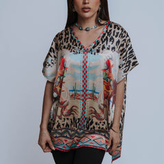 Kimono Faex Animal Print 021