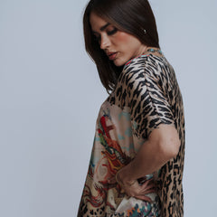 Kimono Faex Animal Print 021