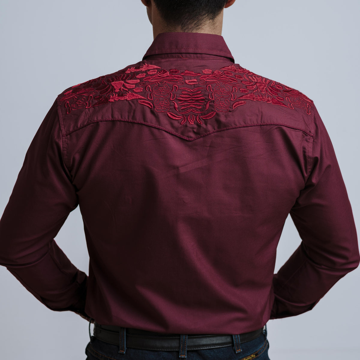 Camisa Charra vino WD-743 main image 1