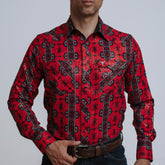 Camisa Cactus Est Foil Rojo/Negro 098