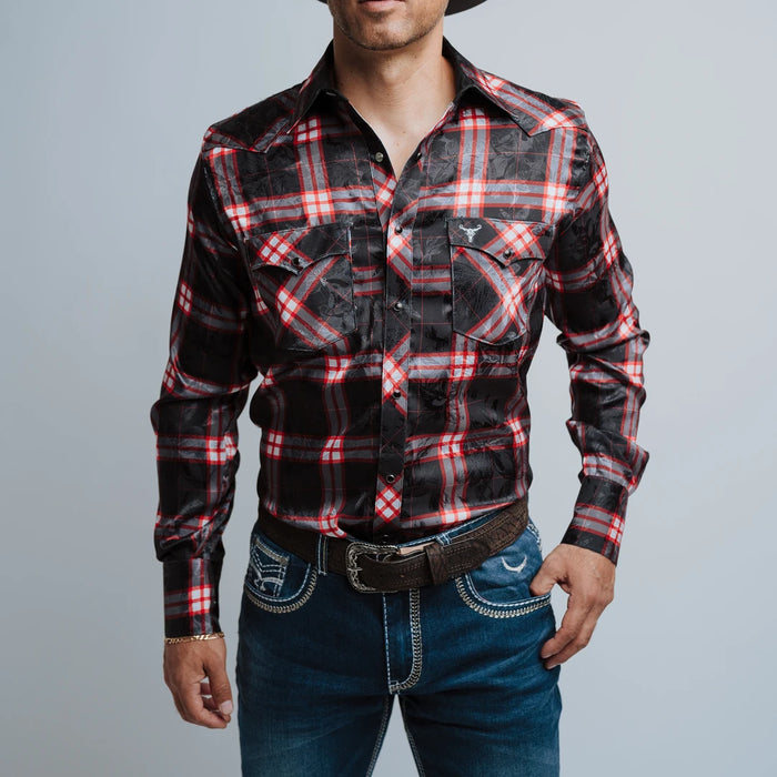 Camisa Cactus Cuadros Negro/Rojo Yakard 110