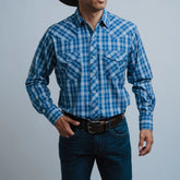 Camisa Hannover Cua Azul Blanco 321