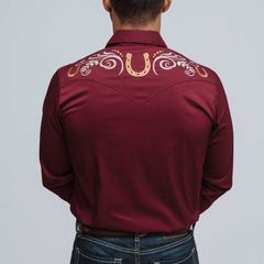 Camisa Hannover Bord Herrad Vino 213