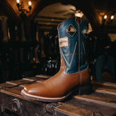 Bota Wrangler Legend Azul/Cafe H-500 003