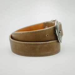 Cinto De Pura Sangre Liso Miel Oil 010