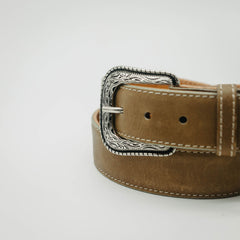 Cinto De Pura Sangre Liso Miel Oil 010