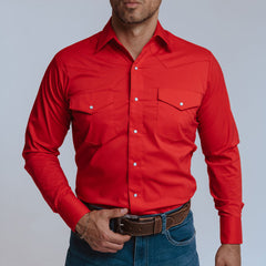 Camisa Hannover Lisa Roja 214