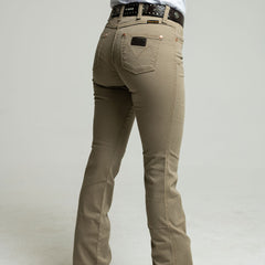 Pantalón V Tex Cintura Alta Beige 007