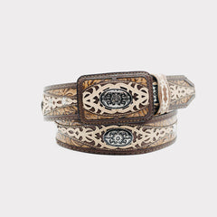 Cinto KAJM Grabado Laser Concho Choco 003