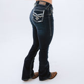 Pantalón Mezclilla Kajm Flor de Liz - Very Vaquero