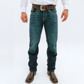 Pantalón Mezclilla KAJM Percherón Bordado Amarillo - Very Vaquero